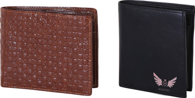 

Martell Men Black Artificial Leather Wallet(4 Card Slots), Brown