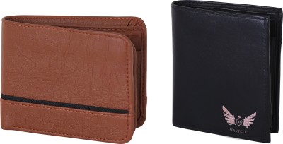 

Martell Men Black Artificial Leather Wallet(4 Card Slots), Brown