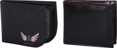 

Martell Men Black Artificial Leather Wallet(4 Card Slots)