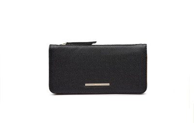 

Diana Korr Women Black Artificial Leather Wallet(5 Card Slots)