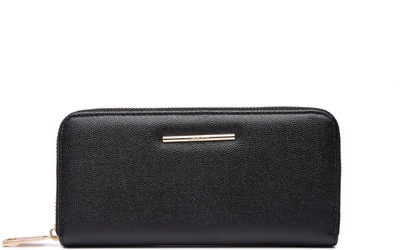 

Diana Korr Women Casual Black Artificial Leather Wallet(5 Card Slots)
