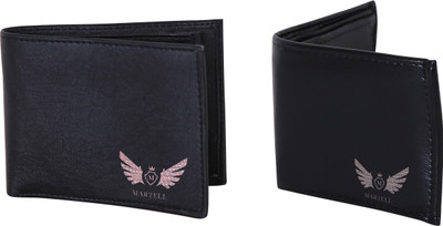 

Martell Men Black Artificial Leather Wallet(4 Card Slots)