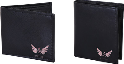 

Martell Men Black Artificial Leather Wallet(4 Card Slots)