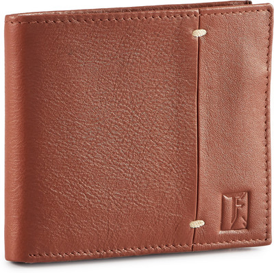 

Toffil Men Brown Genuine Leather Wallet(4 Card Slots), Cream brown;black