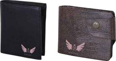 

Martell Men Brown Artificial Leather Wallet(4 Card Slots), Black