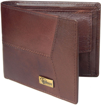 

Fashius Men Brown Genuine Leather Wallet(6 Card Slots)