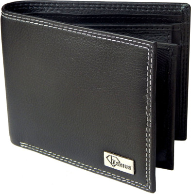 

Fashius Men Black Genuine Leather Wallet(8 Card Slots)