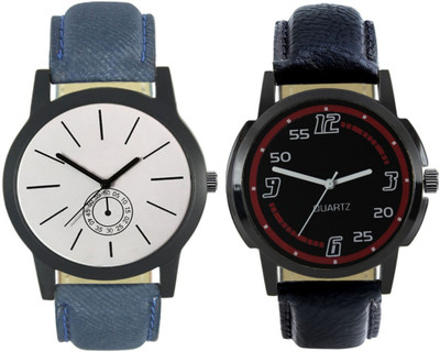 

CelAura 411-423 Stylish New Collection Combo Watch With Round Dial And Leather Strap Watch - For Men