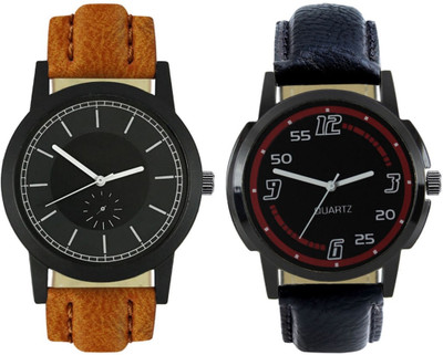 

CelAura 417-423 Stylish New Collection Combo Watch With Round Dial And Leather Strap Watch - For Men