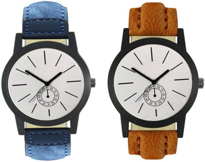 

CelAura 410-412 Stylish New Collection Combo Watch With Round Dial And Leather Strap Watch - For Men