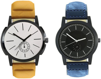 

Celora 409-415 Stylish New Collection Combo Watch With Round Dial And Leather Strap Watch - For Men
