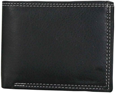 

Howdy Men Black Artificial Leather Wallet(1 Card Slot)