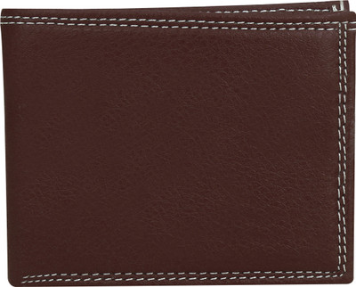 

EMOSHA Men Brown Genuine Leather Wallet(4 Card Slots)