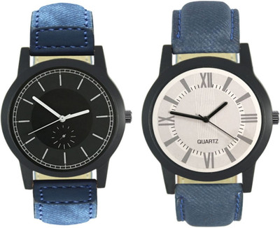 

CelAura 415-421 Stylish New Collection Combo Watch With Round Dial And Leather Strap Watch - For Men