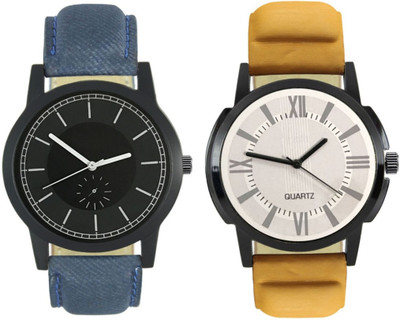 

Celora 416-419 Stylish New Collection Combo Watch With Round Dial And Leather Strap Watch - For Men
