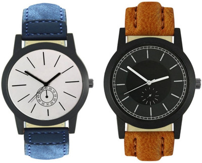 

Celora 410-417 Stylish New Collection Combo Watch With Round Dial And Leather Strap Watch - For Men