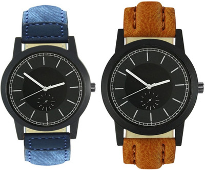 

CelAura 415-417 Stylish New Collection Combo Watch With Round Dial And Leather Strap Watch - For Men
