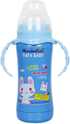 

WonderKart Thermal Insulation Stainless Steel Baby Feeding Bottle - Blue - 180 ml(Blue)