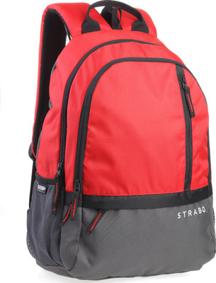 

Strabo TOM RED 25 L Backpack(Red, Grey)