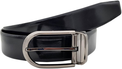 

Baluchi Men Formal Black Genuine Leather Reversible Belt