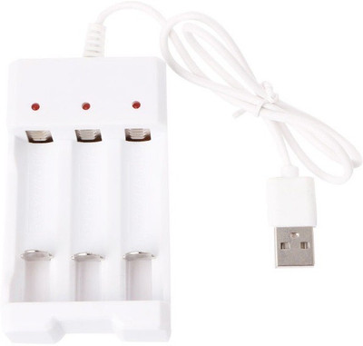 

Singtronics 3 slot AA/AAA universal 1.2v USB Battery ( NiMH, NiCD ) Charger Adapter Camera Battery Charger(White)