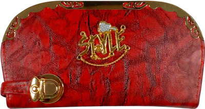 

opazo Casual, Formal Red, Gold Clutch, Gold;red