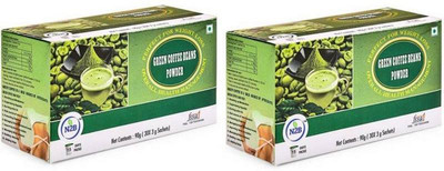 

N2B 3g x 30 Sachets 100% Natural & Unroasted Green Coffee Beans Powder Sachets Box for Weight Management Instant Coffee(2 x 90 g, Green Coffee Flavoured)