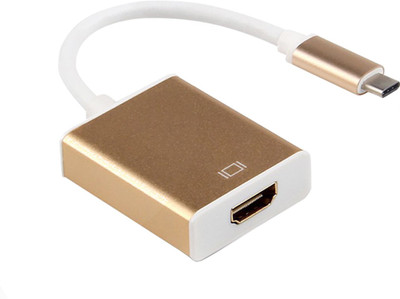 

Aironx [4Kx2K Full HD] 1080P USB 3.1 Type C to HDMI Adapter Cable HDMI Adapter(Computer, Gold)