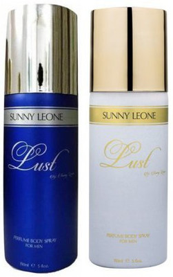 

Sunny Leone LUST Body Spray - For Men & Women(300 ml, Pack of 2)