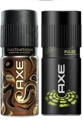 

AXE Dark Temptation And Pulse Deodorant Dark Temptation And Pulse Deodorant Combo (Pack Of 2) Body Spray - For Men(300 ml, Pack of 2)