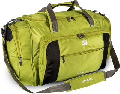 

Just Bags Splint Travel Duffel Bag(Green, Black), Black;green