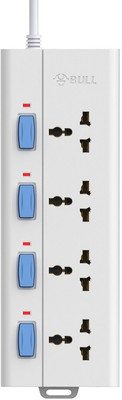 

Bull 4 Socket,4 Switch,2 M Wire Extension Board 10 A Three Pin Socket