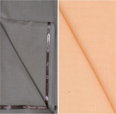 KUNDAN SULZ GWALIOR Cotton Blend Solid Shirt & Trouser Fabric
