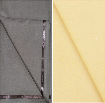KUNDAN SULZ GWALIOR Cotton Blend Solid Shirt & Trouser Fabric