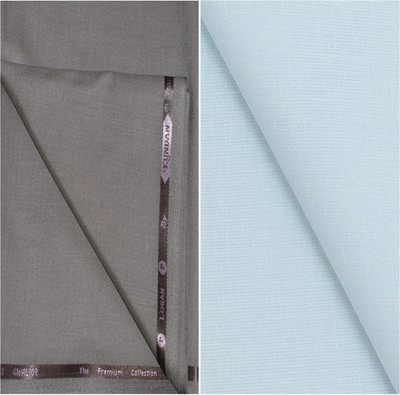 KUNDAN SULZ GWALIOR Cotton Blend Solid Shirt & Trouser Fabric