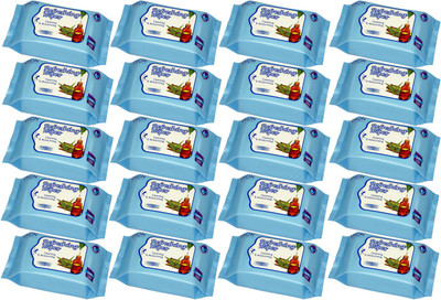 

Vision Refreshing Skin Care / Face Wipes - Neem Extract & Tea Tree ( 30 wipes per pack )(Pack of 20)