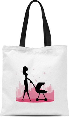 

Mustmaal Tote(White, Multicolor), Multicolor;white