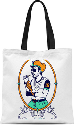 

Mustmaal Tote(White, Multicolor), Multicolor;white