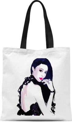 

Mustmaal Tote(White, Multicolor), Multicolor;white