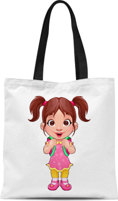 

Mustmaal Tote(White, Multicolor), Multicolor;white