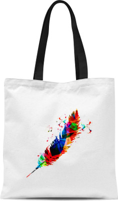 

Mustmaal Tote(White, Multicolor), Multicolor;white