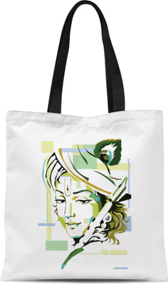 

Mustmaal Tote(White, Multicolor), Multicolor;white