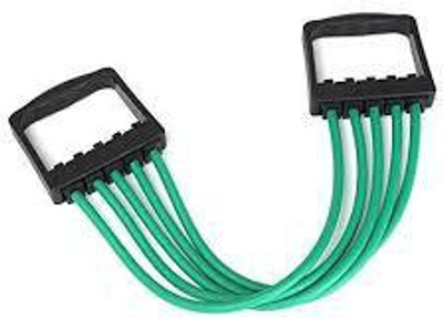 BAANI INTERNATIONAL Exerciser Resistance Cable Bands Fitness Puller Rubber Chest Expander Pul Men, Boys, Girls, Women Lacrosse Chest Pad(Green)
