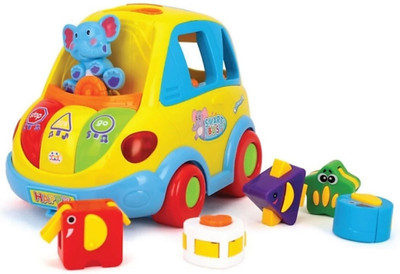 

Dhawani Huile Toys 896 Intelligent & Smart Bus Children Learning Education Toys Electric Universal Car Brinquedos Bebe Vehicles Car Toys(Multicolor)