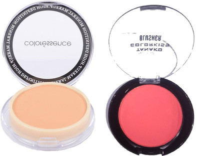 

J.J JUMERA SPEACIAL BEAUTY COMBO'S FOR WOMEN Compact Powder Compact - 10 g (Ivory - CP-3) WITH 02 JUMERA BLUSHER(Pack of 2)