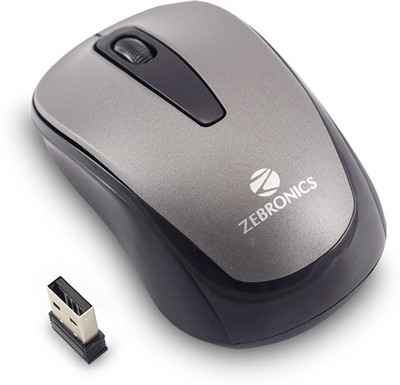 

Zebronics SWIFT Wireless Optical Gaming Mouse(USB 2.0, Silver)