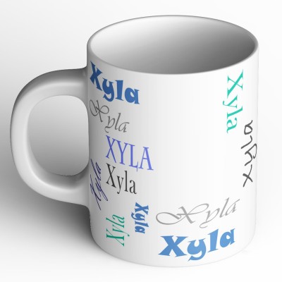 Abaronee Xyla b005 in name Ceramic Coffee Mug(350 ml)