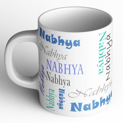 Abaronee Nabhya b005 in name Ceramic Coffee Mug(350 ml)