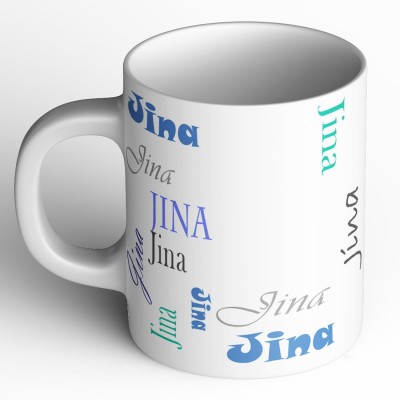 Abaronee Jina b005 in name Ceramic Coffee Mug(350 ml)