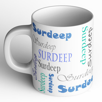 Abaronee Surdeep b005 in name Ceramic Coffee Mug(350 ml)